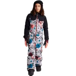 Burton Game Piece Schneeanzug True Black/Halftone Floral Kinder