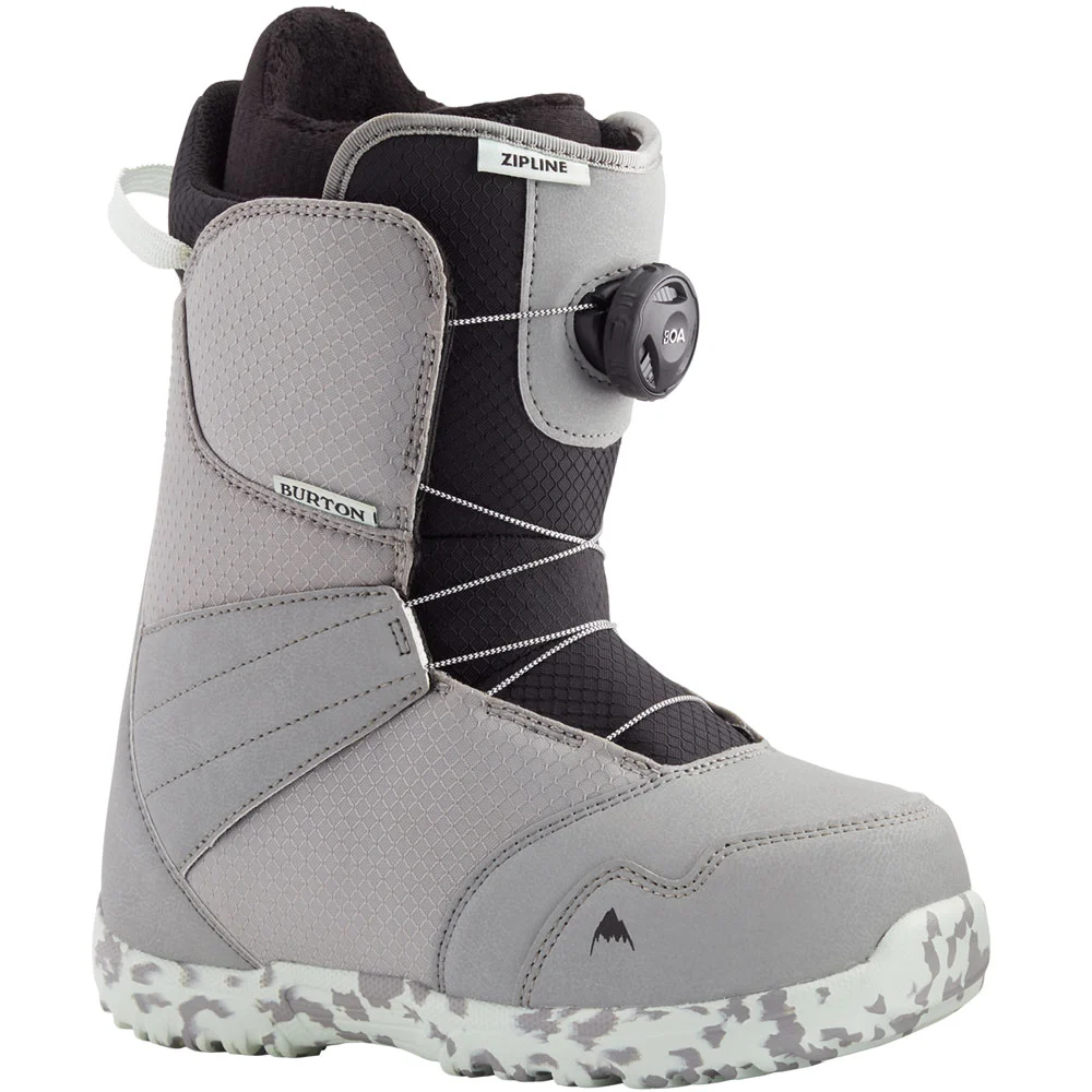 Burton Zipline BOA Softboots Gray Neo Mint Kinder 1 Burton Zipline BOA Softboots Gray Neo Mint Kinder